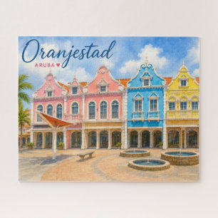 Oranjestad Aruba Karibikinsel Reise Souvenir Puzzle