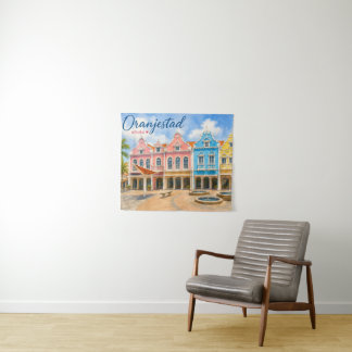 Oranjestad Aruba Karibikinsel Reise Souvenir Wandteppich