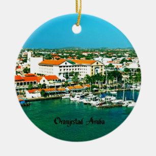 Oranjestad Aruba Keramik Ornament