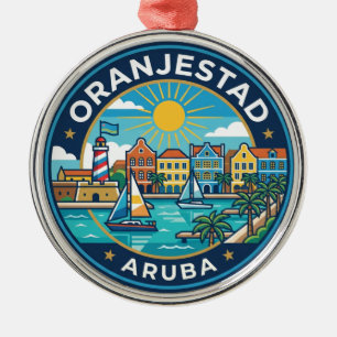 Oranjestad Aruba Ornament Aus Metall