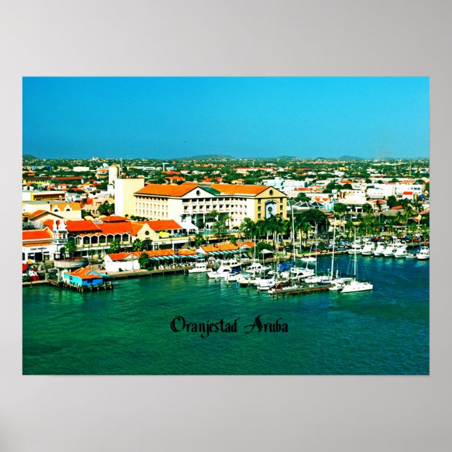 Oranjestad Aruba Poster (Vorne)