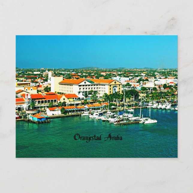Oranjestad Aruba Postkarte (Vorderseite)