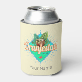 Oranjestad Aruba Retro Vintages Karibisches Souven Dosenkühler