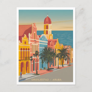 Oranjestad Aruba Vintag Postkarte