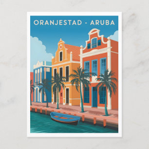 Oranjestad Aruba Vintage Postkarte