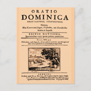Oratio Dominica Postkarte