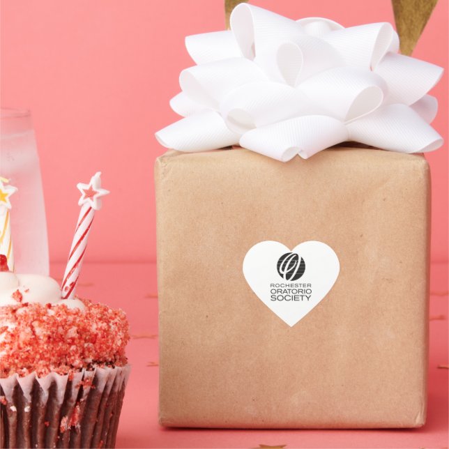 Oratorialgesellschaft Rochester Herzsticker * Herz-Aufkleber (Party)