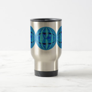 Orb Blue Round travel mug Reisebecher