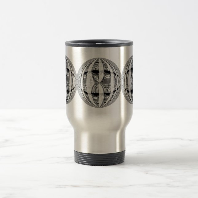 Orb Chrome Round travel mug Reisebecher (Mittel)