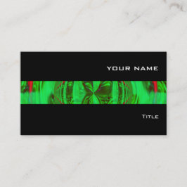 Orb Green Stripe Visitenkarte schwarz
