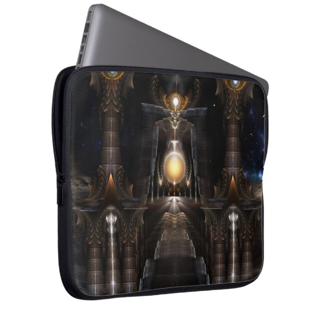 Orb of Acrellis Fraktal Laptopschutzhülle (Vorne Rechts)