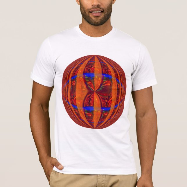 Orb Red Round T - Shirt weiß (Vorderseite)