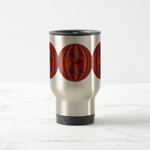 Orb Red Round travel mug Reisebecher