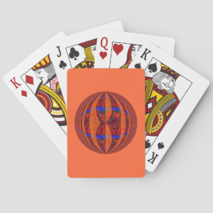 Orb Rote Spielkarten orange