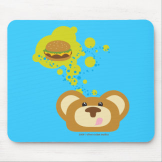 orbiebear mit Käseburger Mousepad