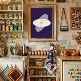 Orbit Girl — 90er Maximalist Poster | Retro Schlaf