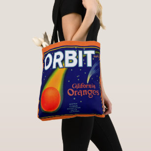Orbit Orange Fruchtkartentafel der 20er Jahre gedr