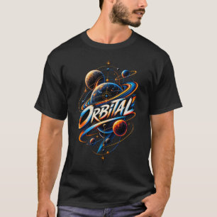 Orbital – Kosmische Raumgeometrische Grafik T-Shirt