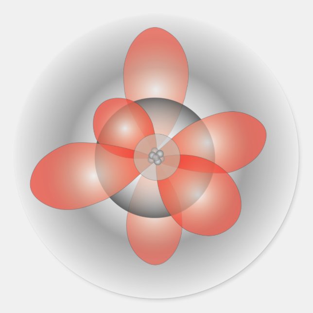 Orbitalaufkleber Runder Aufkleber (Vorderseite)