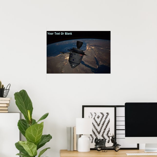 Orbitaler Dreidel Poster (Heimbüro)