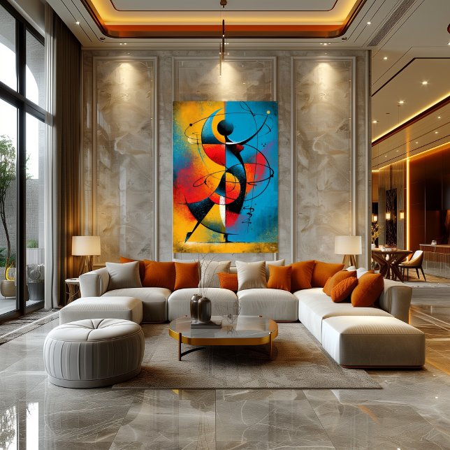 Orbitaler Rhythmus – Moderne abstrakte Geometrie  Poster (Von Creator hochgeladen)