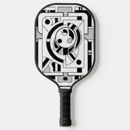Orbitron Minimal - Abstrakte geometrische Linienku Pickleball Schläger