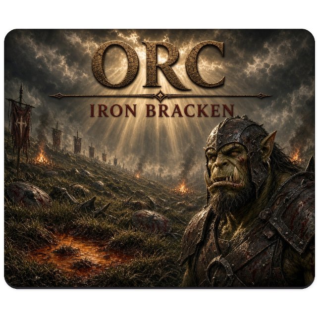 Orc Eisenfarn Dark Realism Mousepad (Von Creator hochgeladen)