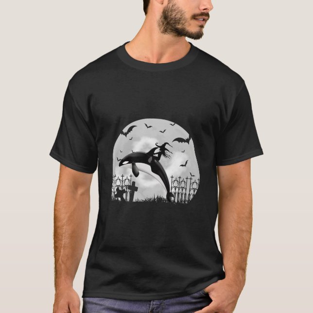 Orc Er Wal Mondlicht Halloween T-Shirt (Vorderseite)
