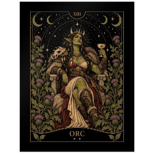 Orc, Sternen-Tarot-Kunst Postkarte