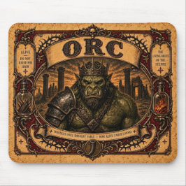Orc, Vintage Zirkusmonster Mousepad