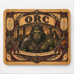 Orc, Vintage Zirkusmonster Mousepad