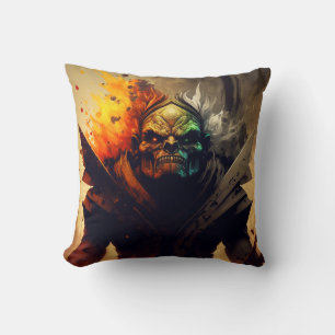Orc Warlord Fantasy Kissen D&D Geschenk