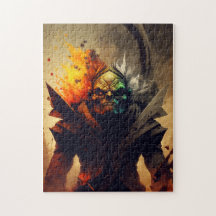 Orc Warlord Fantasy Puzzle | D&D Geschenk