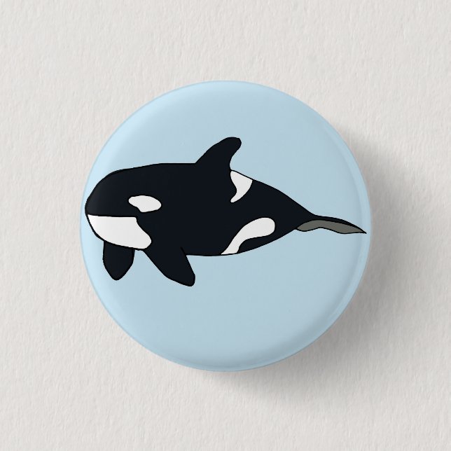 Orca Abzeichen Button (Vorderseite)