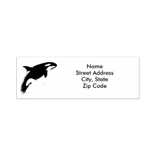 Orca Address Briefmarke, Permastempel