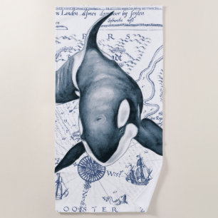 Orca Ancient Blue Strandtuch