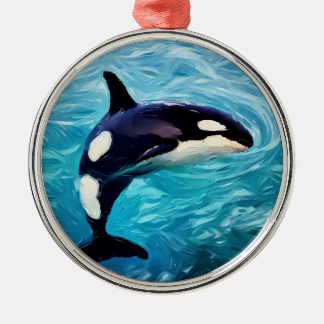 Orca Art Collection Ornament Aus Metall (Vorne)