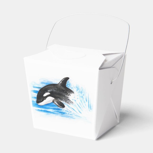 Orca Breaching Geschenkschachtel (Vorderseite)