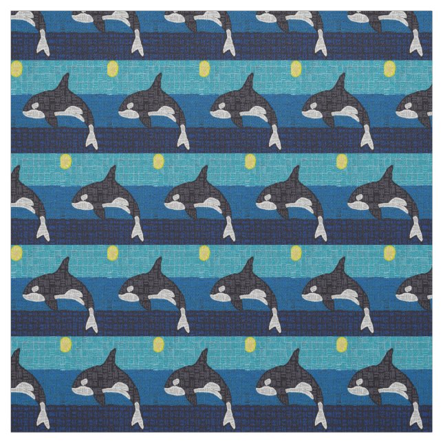 Orca - Cotton Twill Fabric Stoff (Muster)