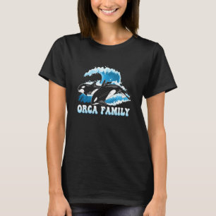 Orca-Familienwache Vintag für Orcas Whale Sweatshi T-Shirt