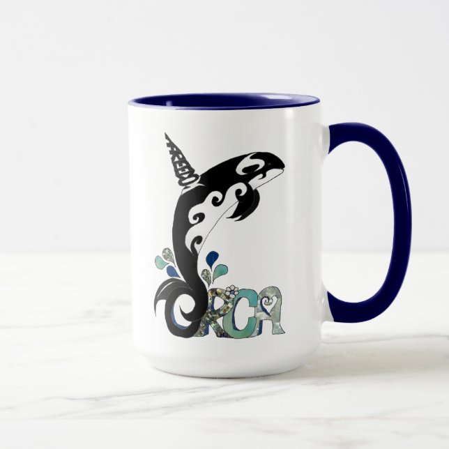 Orca Freedom Art Kaffee Tasse (Rechts)
