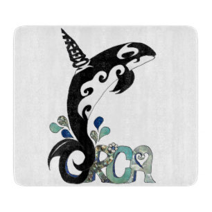 Orca Freedom Kunst Schneidebrett