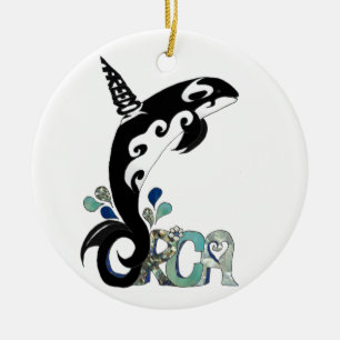 Orca-Freiheitskunst Keramikornament