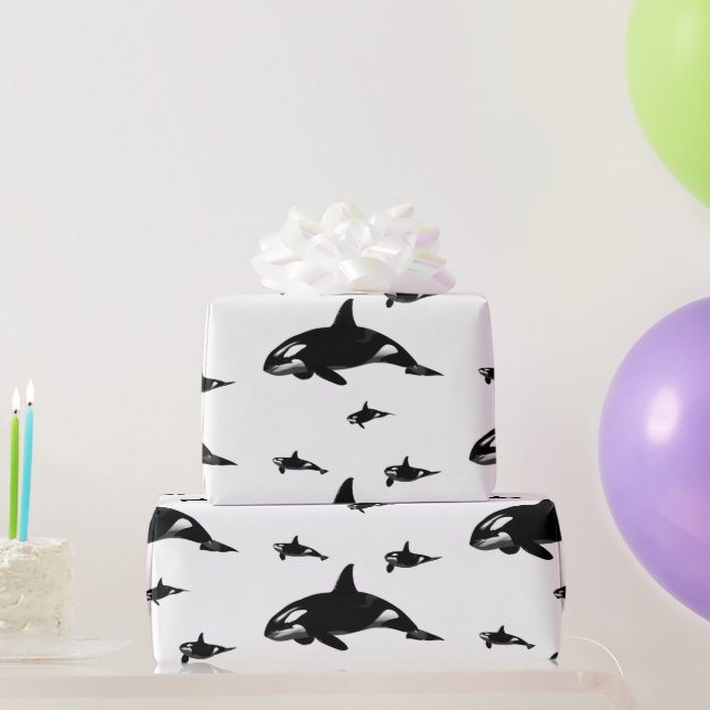 Orca Geschenkpapier (Partygeschenke)