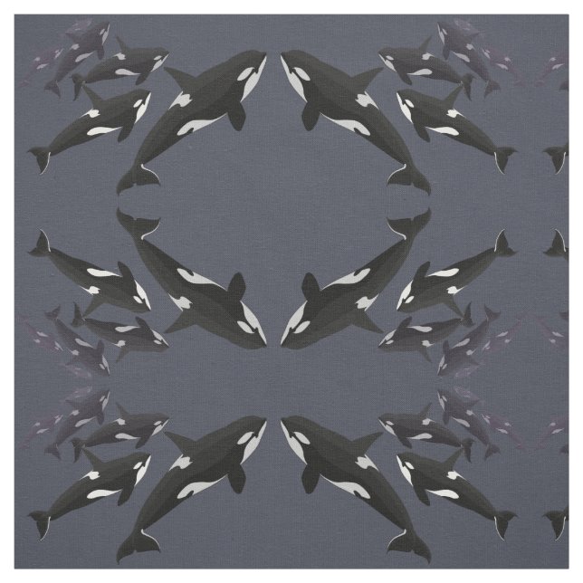 Orca-Gewebe-Mörder-personalisiertes Stoff (Muster)