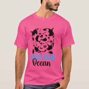 Orca Graphic for Women Men Kids Whale Long Sleeve T-Shirt