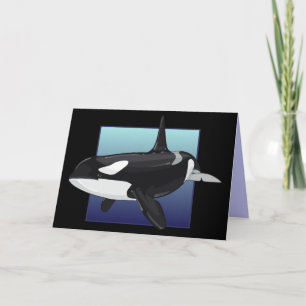 Orca Grußkarte Karte