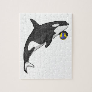 Orca Handball Spieler Handball Puzzle