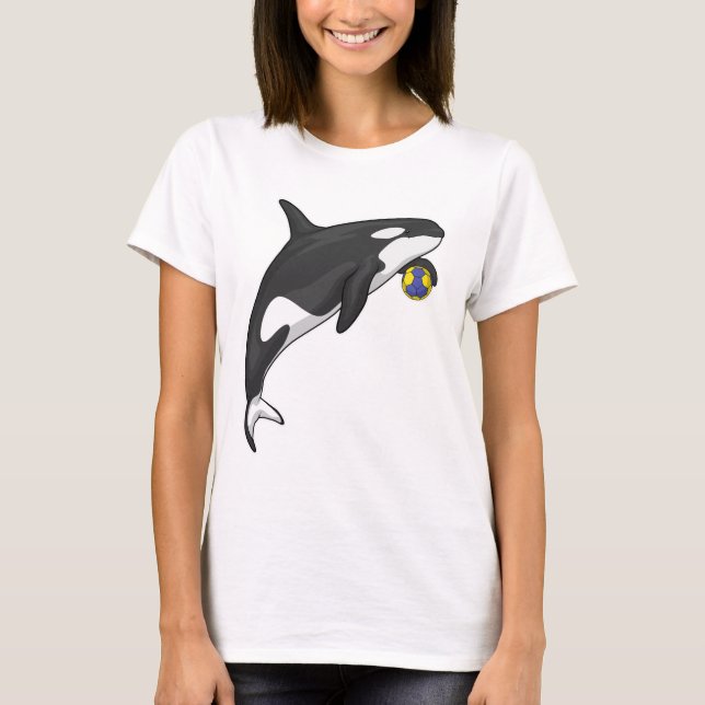 Orca Handball Spieler Handball T-Shirt (Vorderseite)