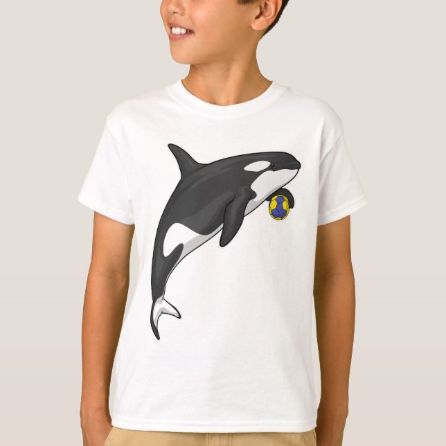 Orca Handball Spieler Handball T-Shirt (Vorderseite)